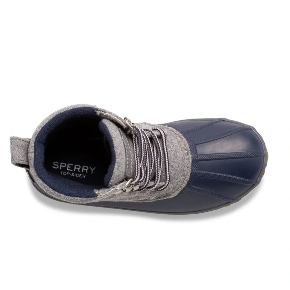 SPERRY Bowline Classic Duck Boot in Gray and Blue